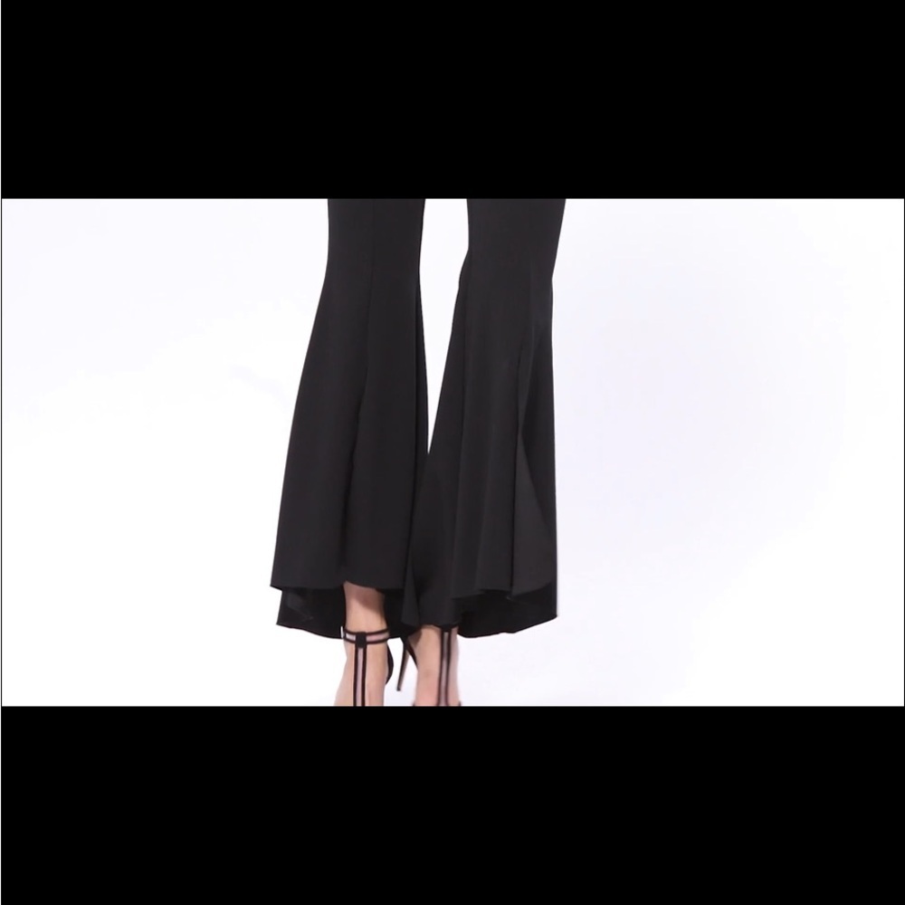 INC Women's Black Flared High-Low Pants - Picture 3 of 11